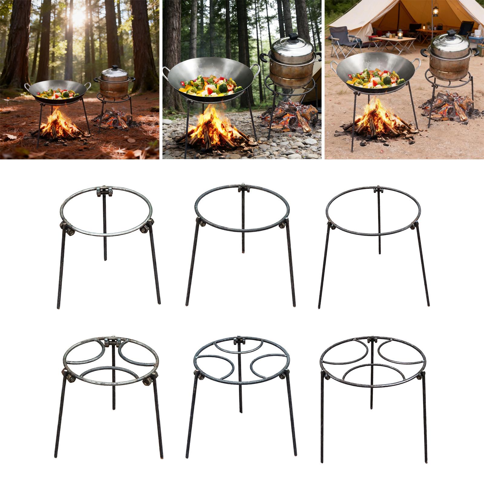 Camping Cooking Heater - Lagerfeuer-Dreibein, Dutch Oven Multifunktions-Wok-Halter, Offenes Feuer