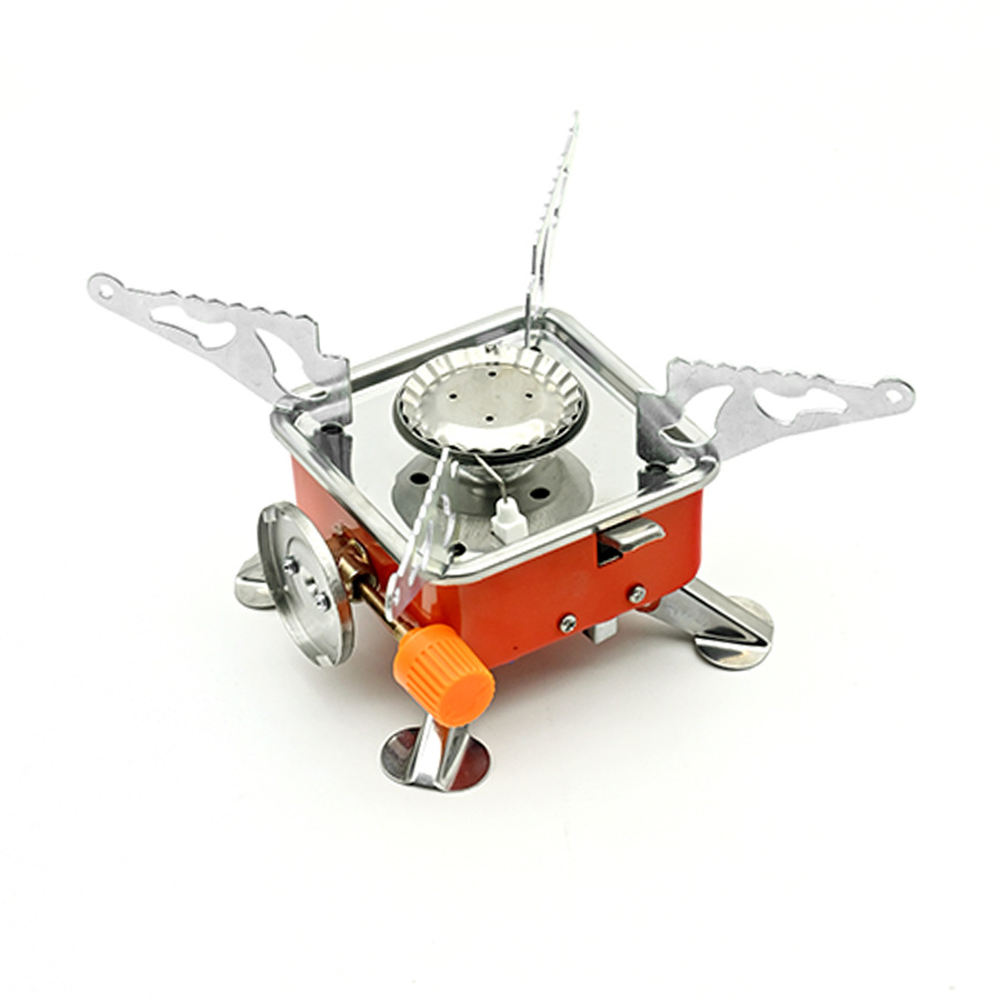 Camping Cooking Heater - Tragbarer Brenner, Camping, faltbar, winddicht, Outdoor-Gastank,