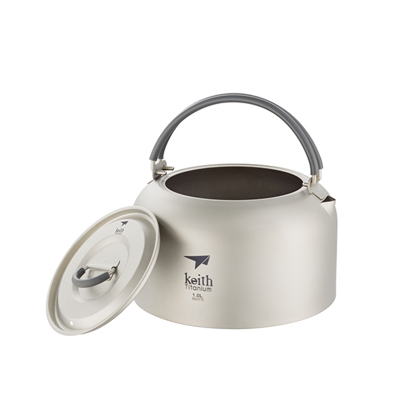 Camping Cooking System - Keith Titan-Wasserkocher, 1 l, bakteriostatisches Besteck,