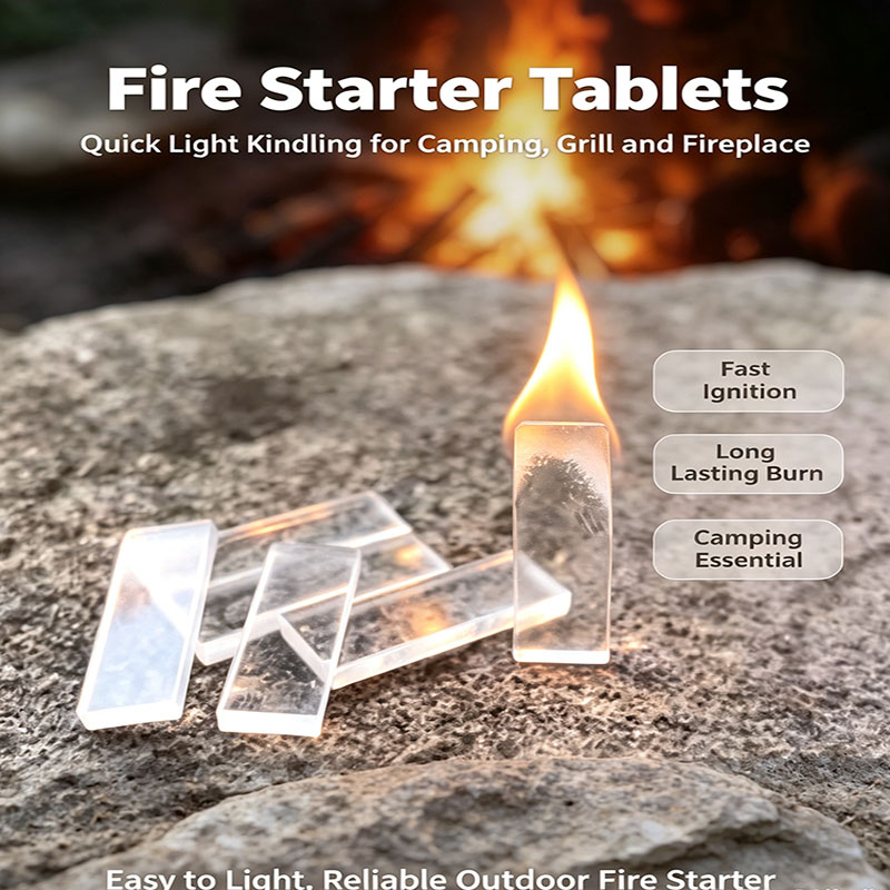 Camping Cooking Fire - 100er-Pack wasserdichte Feueranzünder-Würfel, langanhaltende, schnell entzündbare