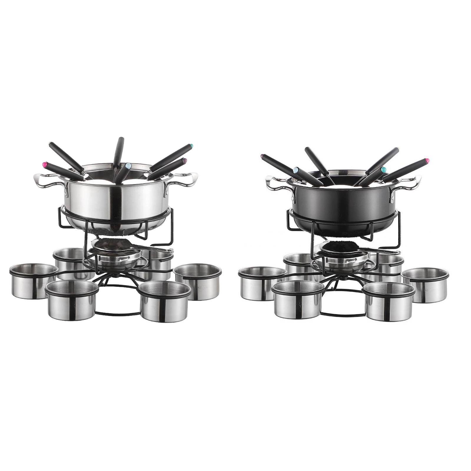 Camping Cooking Sets - Fondue-Topf-Set, Kochherd, verdickt, multifunktional, stabil, Schmelzgerät