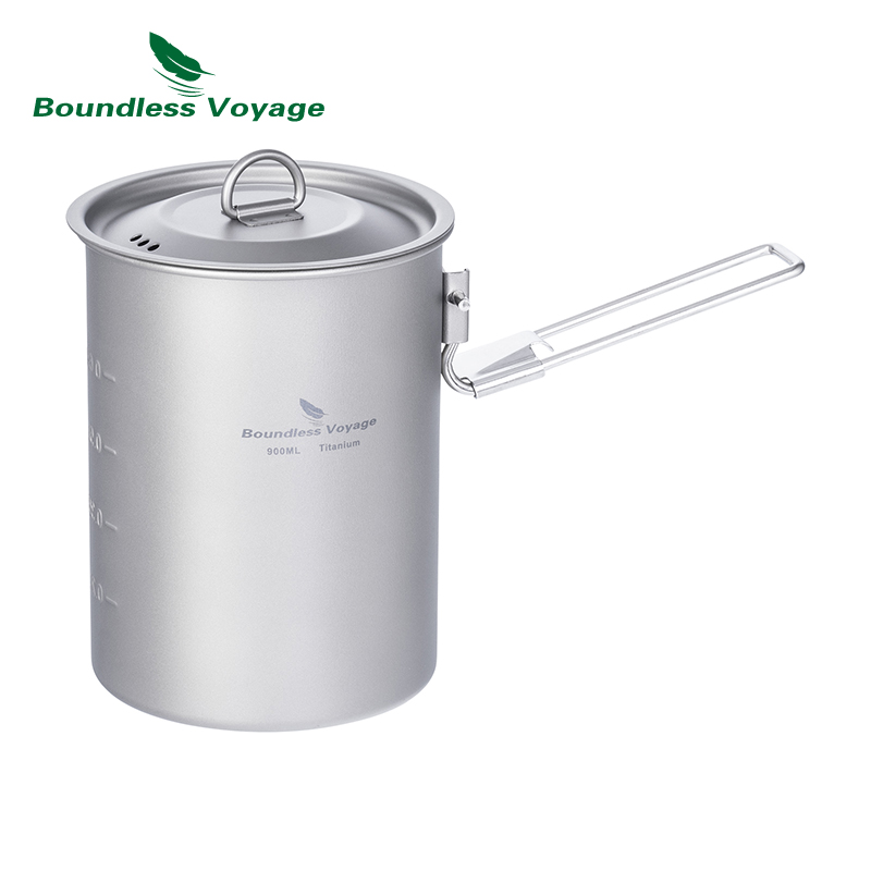 Camping Cooking System - Boundless Voyage 900 ml Titan-Topfbecher, Camping-Kochgeschirr,
