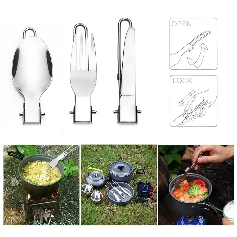 Camping Cooking Set With Bag - 1Set Outdoor Camping Picknick Kochen Set