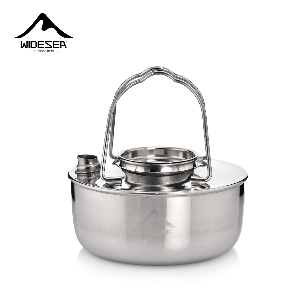 Camping Cooking Kettle - Wideea Camping Outdoor 2.0l ss304 Edelstahl