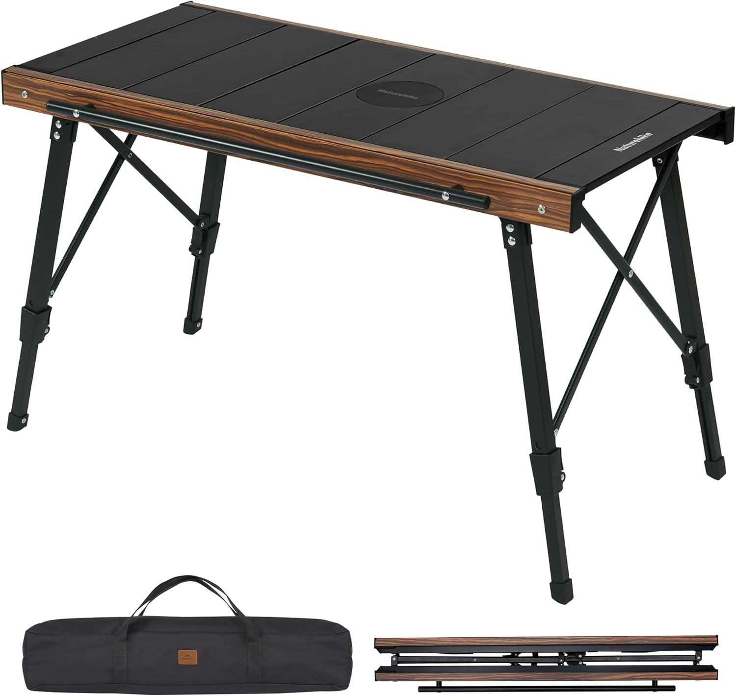 Camping Cooking System - Höhenverstellbarer Campingtisch mit erweiterbarer Kochfläche, modulares