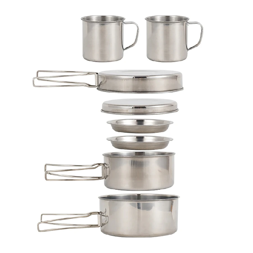 8-teiliges Camping-Kochgeschir – Camping Cooking Set With Bag Bewertung und Preis