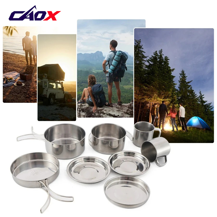 CAOX 8-teiliges Camping-Kochge – Camping Cooking Hot Plate Bewertung und Preis