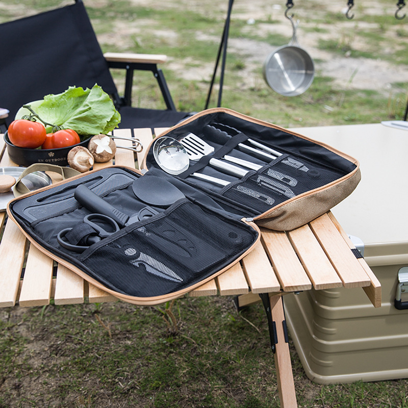 8-teiliges Camping-Kochgeschir – Camping Cooking Set With Bag Bewertung und Preis