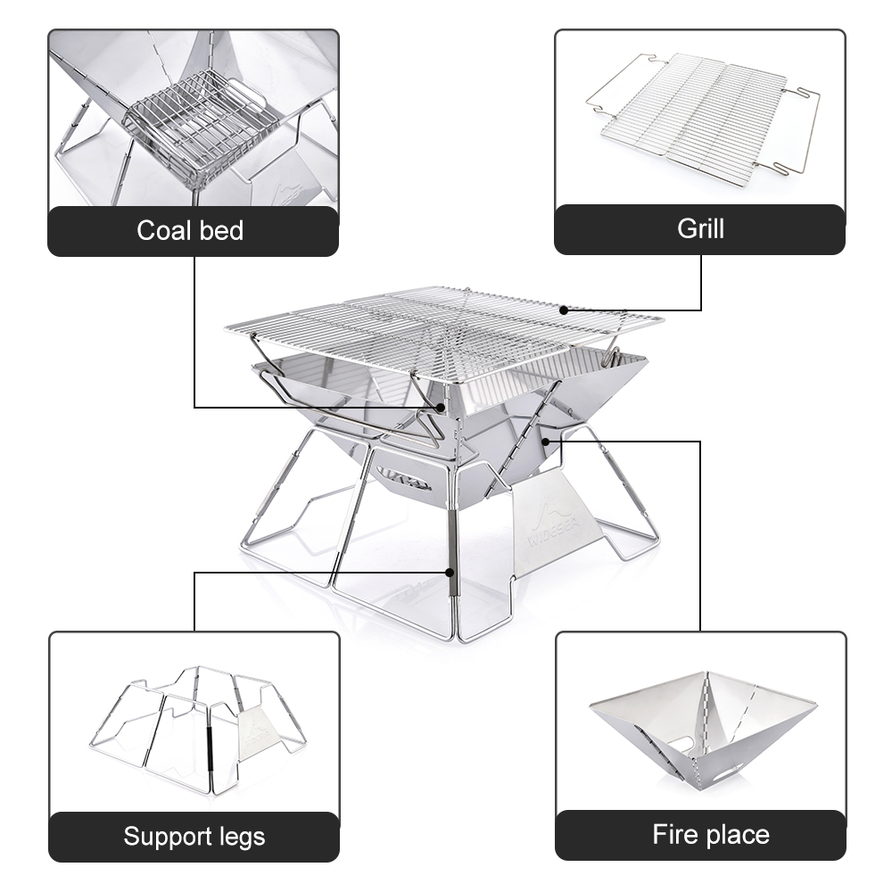Widesea winddichter Holzverbre – Camping Cooking Fire Bewertung und Preis