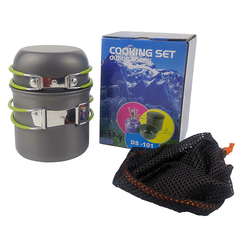 Camping-Kochgeschirr-Set mit H – Camping Cooking Box Set Bewertung und Preis
