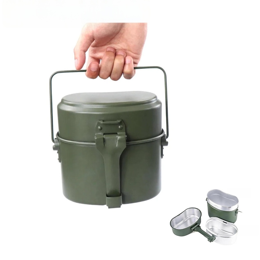 3-teiliges Aluminium-Lunchbox- – Camping Cooking Box Set Bewertung und Preis