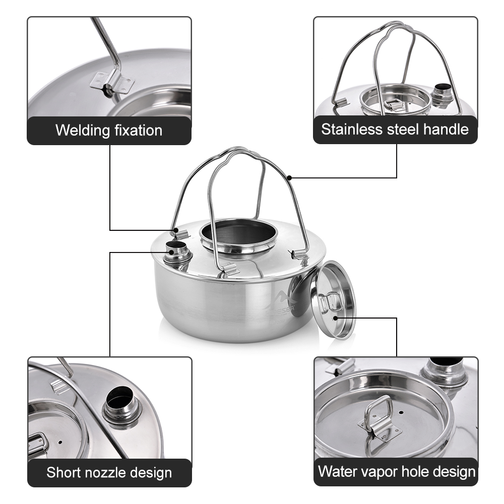 Wideea Camping Outdoor 2.0l ss – Camping Cooking Kettle Bewertung und Preis