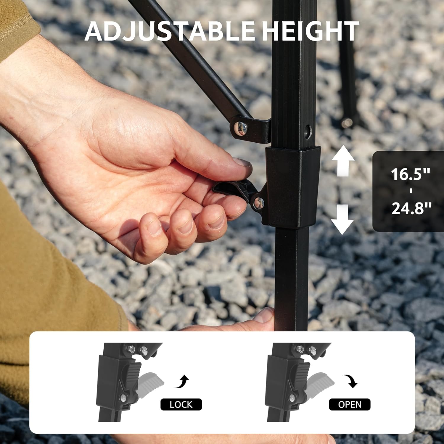 Höhenverstellbarer Campingtisc – Camping Cooking System Bewertung und Preis