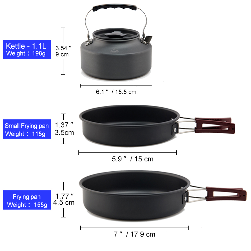 Widesea Camping Kochgeschirr S – Camping Cooking Bundle Bewertung und Preis