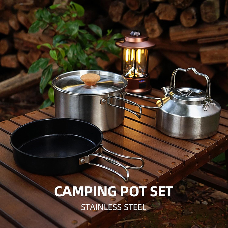 Hochwertiges 304 Edelstahl Cam – Camping Cooking Kettle Bewertung und Preis