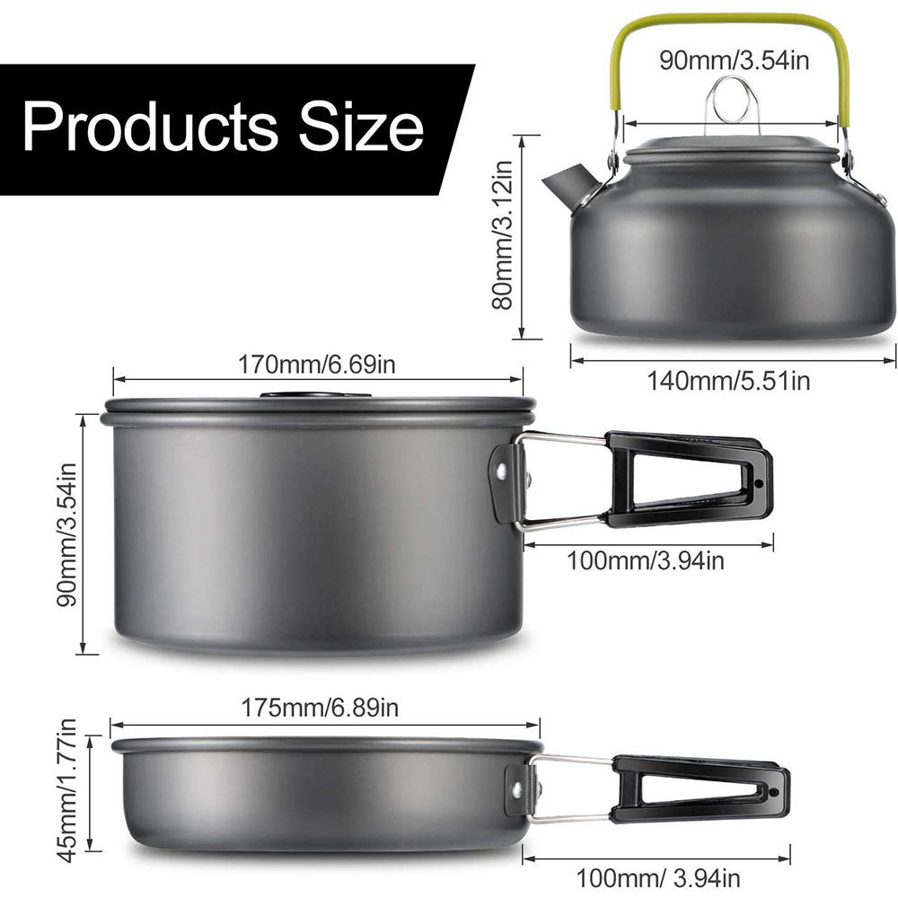 Outdoor-Camping-Kochgeschirr-S – Camping Cooking Sets Bewertung und Preis