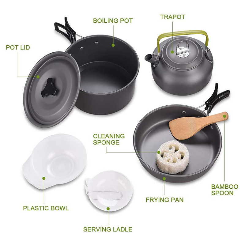 Outdoor Camping Kochgeschirr K – Camping Cooking Box Set Bewertung und Preis