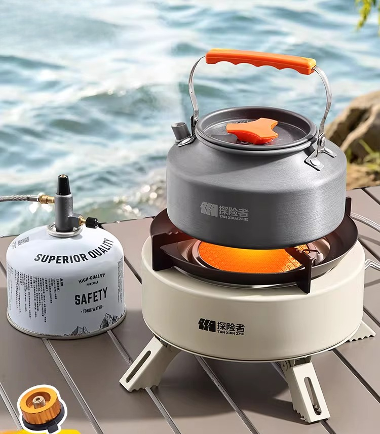 Tragbarer Split-Gaskocher für  – Camping Cooking Box Set Bewertung und Preis