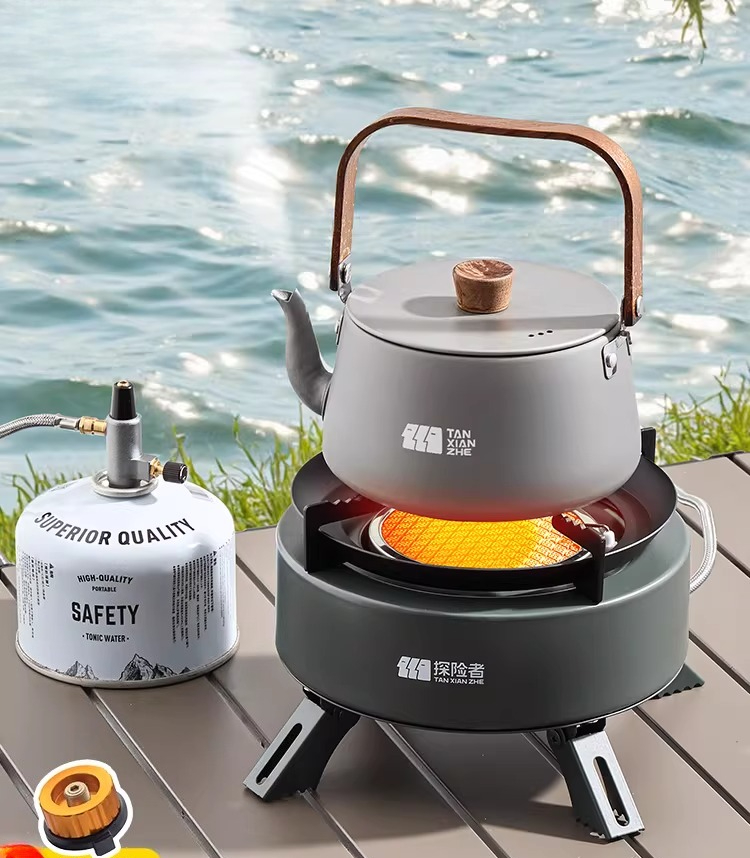 Tragbarer Split-Gaskocher für  – Camping Cooking Box Set Bewertung und Preis