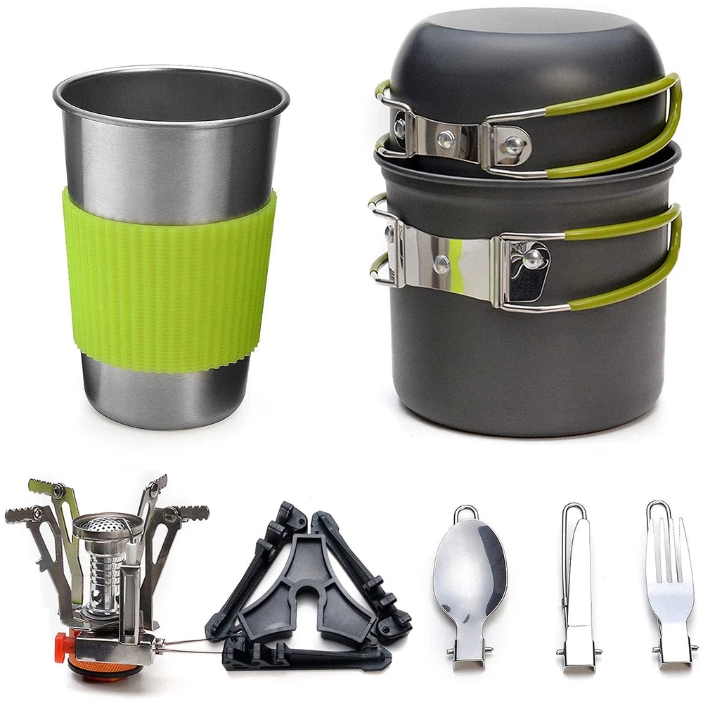 Camping-Kochgeschirr-Set mit H – Camping Cooking Set With Bag Bewertung und Preis