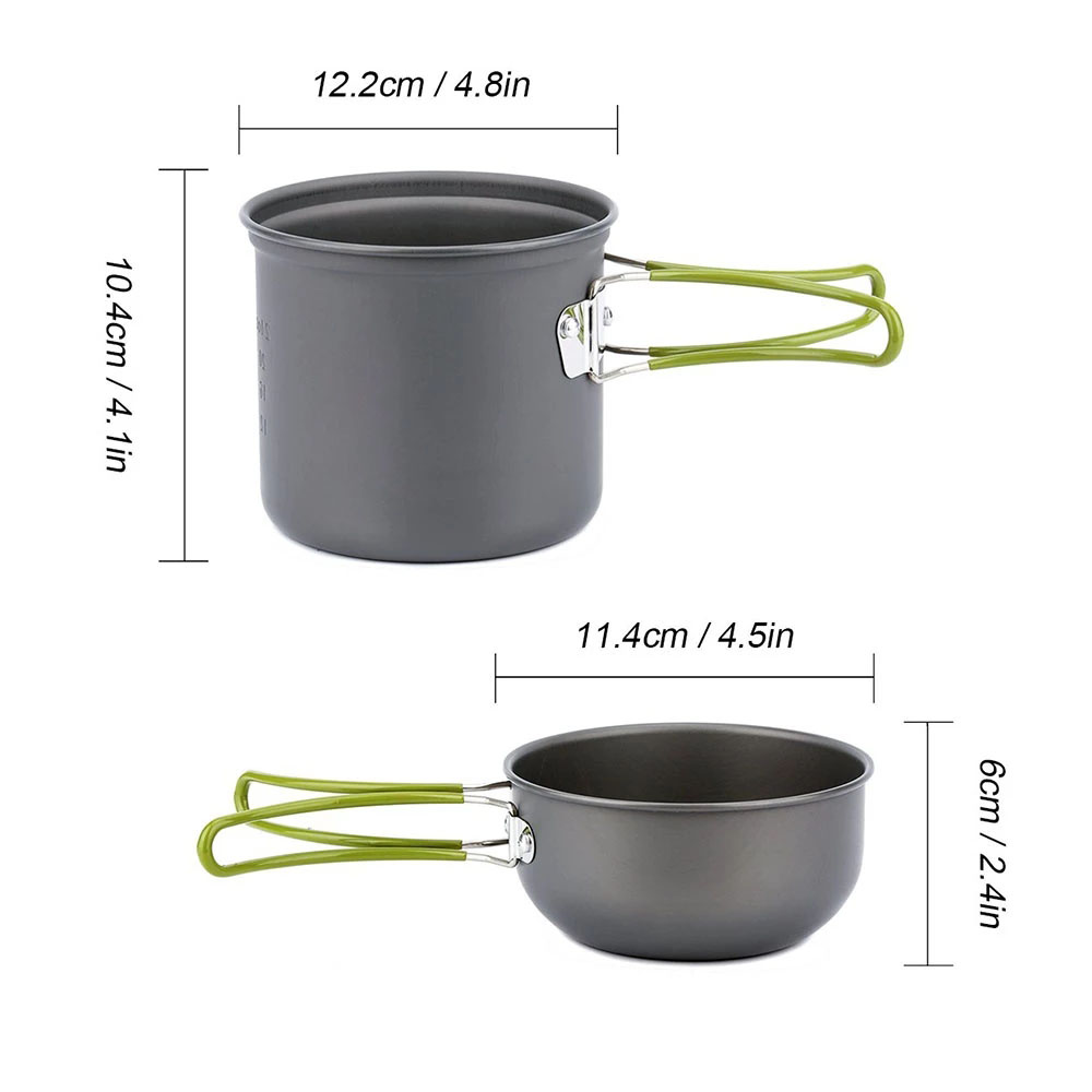 Camping-Kochgeschirr-Set mit H – Camping Cooking Set With Bag Bewertung und Preis